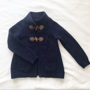 Sweater jacket in navy